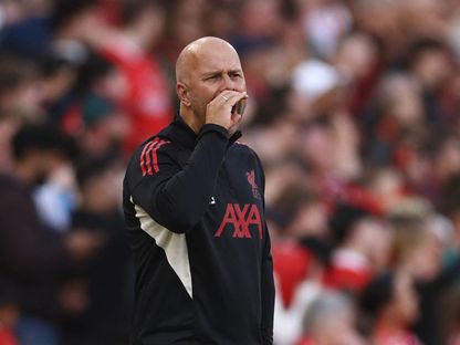 مدرب ليفربول آرني سلوت خلال مباراة ودية ضد أتلتيك بلباو - 4 أغسطس 2025 - Reuters