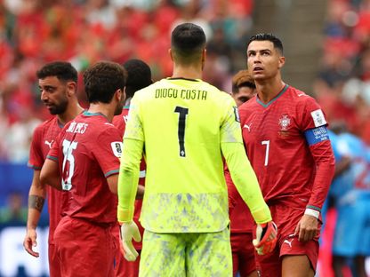 كريستيانو رونالدو خلال لقاء البرتغال والكونغو الديمقراطية بكأس العالم - 17 يونيو 2026 - Reuters