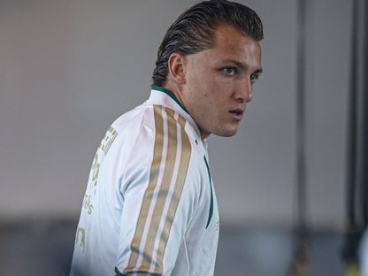 ماتيو ريتيغي مهاجم إيطاليا خلال تدريب - 24 مارس 2026 - X/@Azzurri