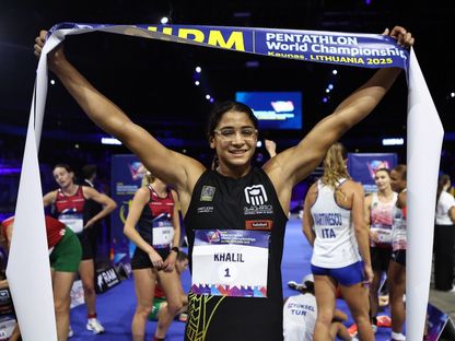 المصرية فريدة خليل بطلة العالم في الخماسي الحديث - 30 اغسطس 2025 - facebook/WorldPentathlon