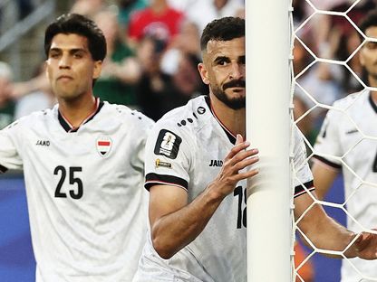 أيمن حسين مهاجم العراق في مباراة النرويج بكأس العالم - 17 يونيو 2026 - Reuters