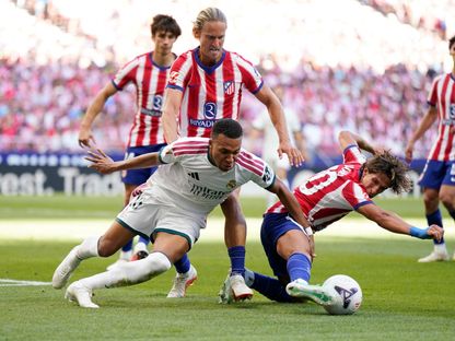 كيليان مبابي لاعب ريال مدريد خلال مواجهة أتلتيكو مدريد - 20 سبتمبر 2026 - Reuters