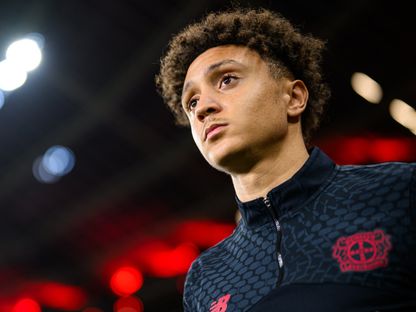 إلياس بن صغير لاعب باير ليفركوزن - 27 يناير 2026 - X/bayer04fussball