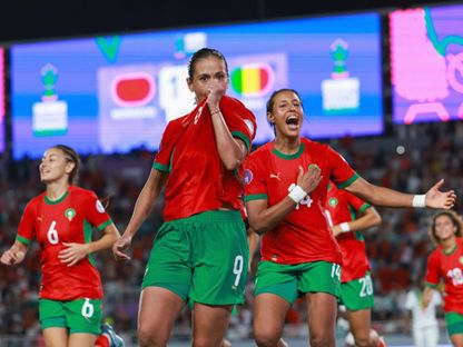 احتفال لاعبة المغرب إبتسام جرايدي بتسجيل هدف في مرمى مالي بربع نهائي كأس إفريقيا للسيدات - 21 يوليو 2025 - X/@CAFwomen