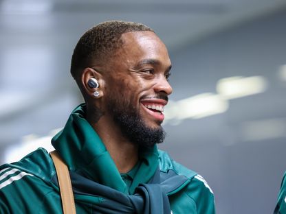 من وصول إيفان توني مهاجم الأهلي لملعب الإنماء قبل مواجهة النصر في الدوري السعودي - 2 يناير 2026 - X/@SPL