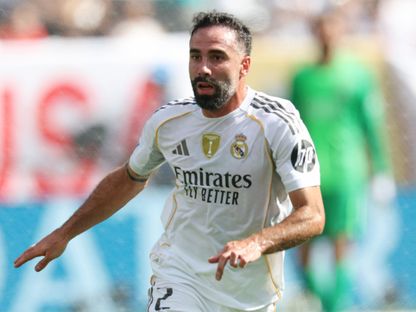 داني كارفاخال من مواجهة ريال مدريد وباريس سان جيرمان بكأس العالم للأندية - 9 يوليو 2025 - Reuters