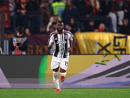 جيريمي بوغا لاعب يوفنتوس بمواجهة روما في الدوري الإيطالي - 1 مارس 2026 - Reuters