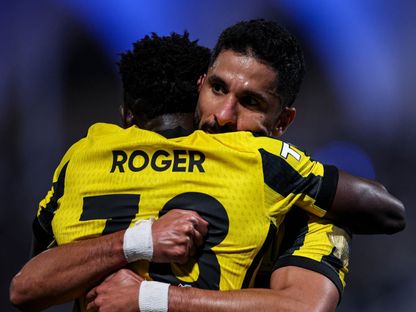 احتفال صالح الشهري مهاجم الاتحاد بتسجيل هدف في مرمى الفتح بالدوري السعودي - 29 يناير 2026 - X/@ittihad