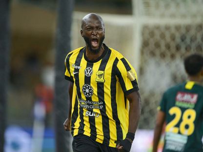 دانيلو بيريرا يحتفل بهدفه خلال مباراة الاتحاد والخليج بالدوري السعودي - 27 فبراير 2026 - X/SPL