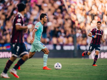 رودري خلال مباراة بين برشلونة وليفانتي - 13 سبتمبر 2026 - fcbarcelona.es