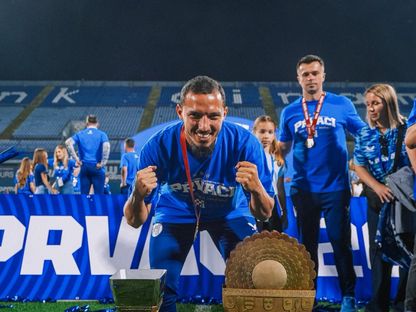 الجزائري إسماعيل بن ناصر بقميص فريقه السابق دينامو زغرب - 24 مايو 2026 - @IsmaelBennacer