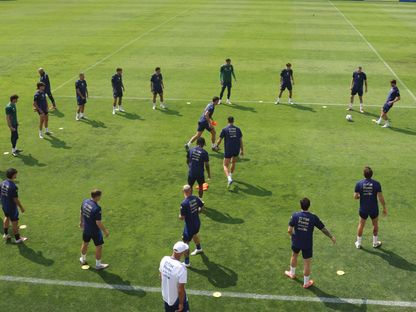 تدريب لمنتخب إيطاليا قبل مواجهته مولدوفا في تصفيات كأس العالم 2026 - 8 يونيو 2025 - X/@Azzurri