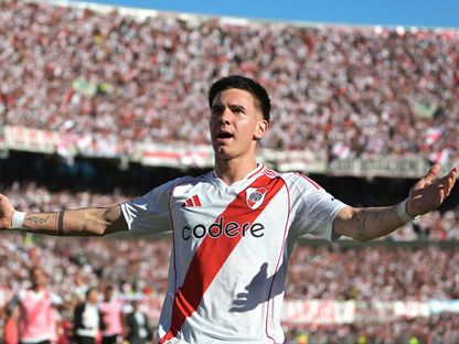 فرانكو ماستانتونو بعد تسجيله هدفاً لريفر بليت - realmadrid.com