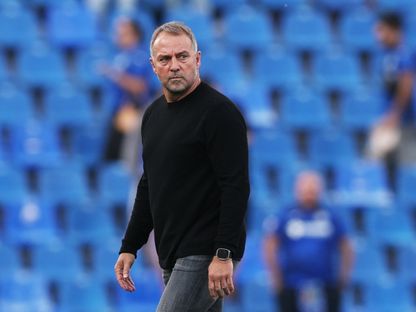 هانزي فليك مدرب برشلونة خلال مواجهة خيتافي بالدوري الإسباني - 25 أبريل 2026 - Reuters