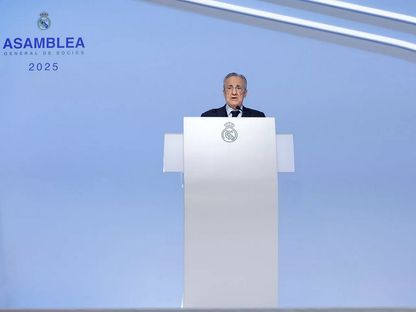 فلورنتينو بيريز يلقي خطاباً أمام الجمعية العامة لأعضاء ريال مدريد - 23 نوفمبر 2025 - realmadrid.com