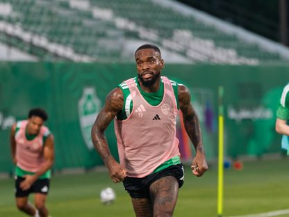 إيفان توني خلال تدريب للأهلي - 4 أكتوبر 2026 - X/@ALAHLI_FC