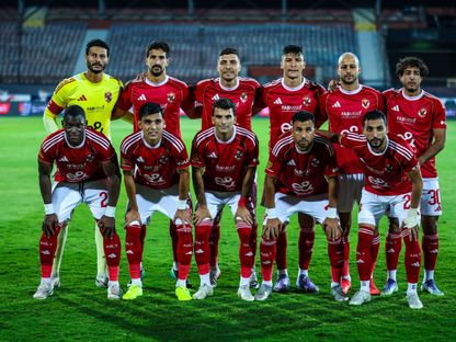 لاعبو الأهلي قبل مواجهة بيراميدز في الجولة الخامسة من الدوري المصري - 30 أغسطس 2025 - facebook/alahly