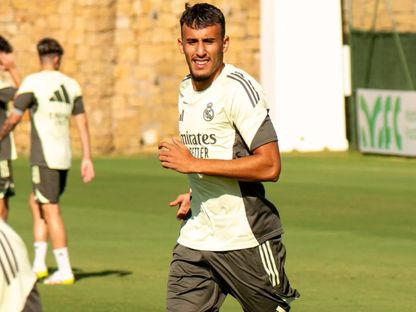 المهاجم المغربي رشاد فتال في تدريبات ريال مدريد "كاستيا" - 25 يوليو 2025 - x@FabricaMadrid