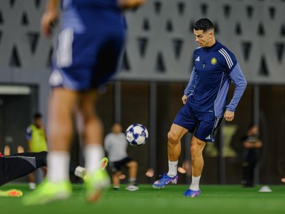 كريستيانو رونالدو من تدريبات النصر استعداداً لمباراة أركاداغ - 9 فبراير 2026 - X/AlNassrFC