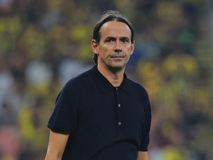 مدرب الهلال سيموني إنزاغي خلال مباراة ضد الاتحاد في الدوري السعودي - 24 أكتوبر 2025 - REUTERS