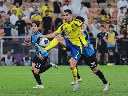 كريستيانو رونالدو خلال مباراة بين النصر وكاوازاكي في نصف نهائي دوري أبطال آسيا للنخبة بجدة - 30 أبريل 2025 - Reuters