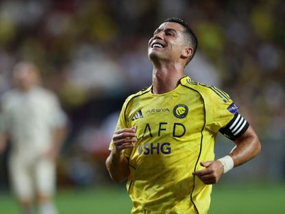 كريستيانو رونالدو نجم النصر في مباراة الأهلي بنصف نهائي كأس السوبر السعودي - 19 أغسطس 2025 - Reuters