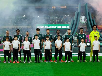 لاعبو المنتخب السعودي قبل مواجهة قيرغيزستان في كأس آسيا تحت 23 عاما - 6 يناير 2026 - X/@@SaudiNT