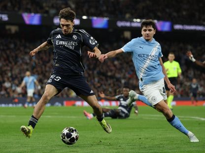 تياغو بيتارش خلال مباراة مانشستر سيتي وريال مدريد بدوري أبطال أوروبا - 7 مارس 2026 - Reuters