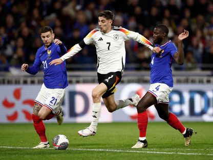كاي هافرتز لاعب منتخب ألمانيا خلال مواجهة فرنسا - 23 مارس 2024 - Reuters