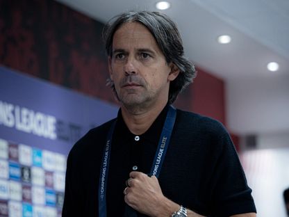 سيموني إنزاغي مدرب الهلال السعودي قبل مواجهة الشارقة الإماراتي في دوري أبطال آسيا للنخبة - 22 ديسمبر 2025 - X/@Alhilal_FC