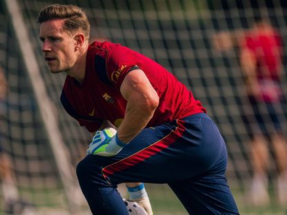 مارك أندريه تير شتيغن من تدريبات برشلونة - 18 يوليو 2026 - X/mterstegen1