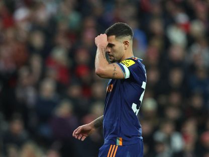 برونو غيمارايش لاعب نيوكاسل يونايتد بعد مباراة سندرلاند في الدوري الإنجليزي الممتاز - 14 ديسمبر 2025 - Reuters