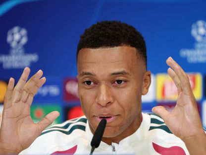 كيليان مبابي مهاجم ريال مدريد في مؤتمر صحفي قبل مواجهة إنتر ميلان - 7 سبتمبر 2026 - Reuters