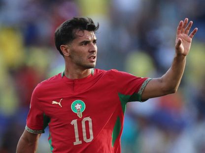 براهيم دياز خلال مباراة بين المغرب والبرازيل في كأس العالم - 13 يونيو 2026 - IMAGN IMAGES via Reuters