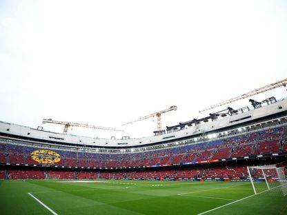 ملعب سبوتيفاي كامب نو قبل مباراة برشلونة وإسبانيول بالدوري الإسباني - 11 أبريل 2026 - Reuters