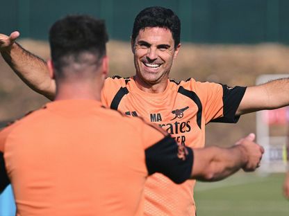 ميكيل أرتيتا خلال تدريبات أرسنال - 29 يوليو 2026 - X/Arsenal
