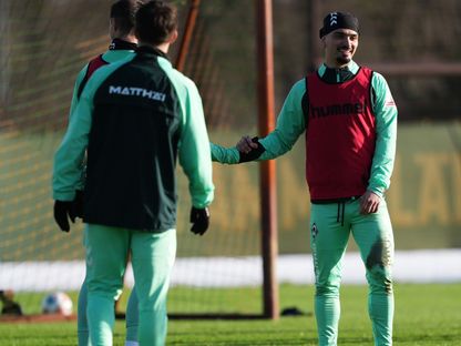 جانب من تدريبات فريق فيردر بريمن الألماني - 18 فبراير 2026 - facebook/werderbremenEN