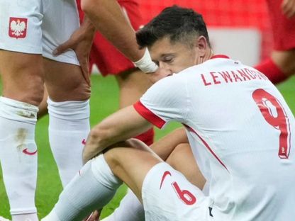 ليفاندوفسكي يتعرض لإصابة في ودية بولندا وتركيا قبل يورو 2024 - Marca/IG