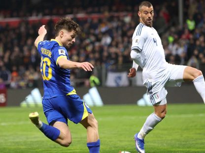 ليوناردو سبيناتزولا في مباراة إيطاليا والبوسنة بملحق أوروبا المؤهل لكأس العالم - 31 مارس 2026 - Reuters