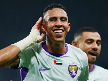 لاعب العين سفيان رحيمي يسجل هدفاً أمام النصر بدوري أبطال آسيا - 15 سبتمبر 2026 - alain