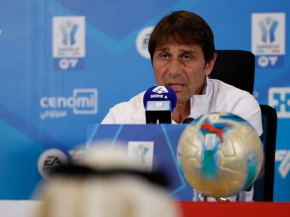 أنطونيو كونتي مدرب نابولي في مؤتمر صحافي - 17 ديسمبر 2025 - Reuters