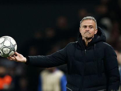 لويس إنريكي خلال مباراة باريس سان جيرمان ونيوكاسل بدوري أبطال أوروبا - 28 يناير 2026 - Reuters