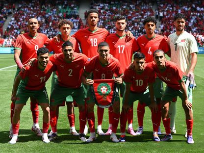 منتخب المغرب الأولمبي في مواجهة الأرجنتين بالألعاب الأولمبية باريس 2024 - 24 يوليو 2024 - FRMF