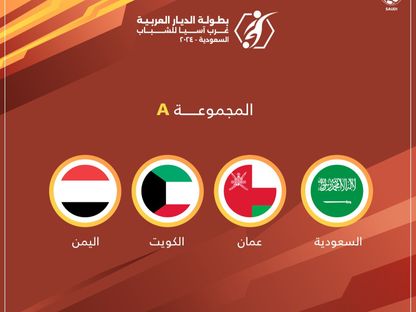 غرافيكس لمنتخبات المجموعة الأولى في بطولة غرب آسيا للشباب - 18 يونيو 2024 - X/@SaudiNT