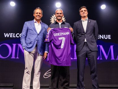 أنطوان غريزمان في حفل تقديمه مع أورلاندو سيتي - 7 يوليو 2026 - X/@OrlandoCitySC