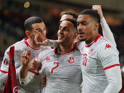 إلياس عاشوري يحتفل بهدفه في مباراة تونس وأوغندا بكأس إفريقيا - 23 ديسمبر 2025 - Reuters