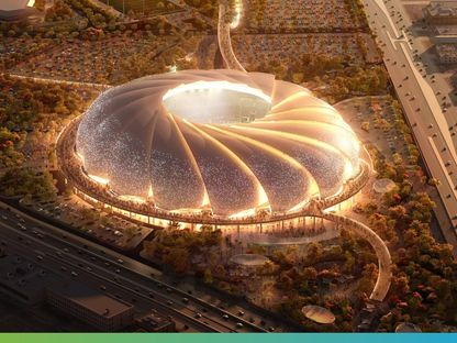 صورة ثلاثية الأبعاد لملعب أرامكو الذي سيتم إنشاؤه في مدينة الخبر السعودية - 31 يوليو 2024 - X/@saudi_aramco