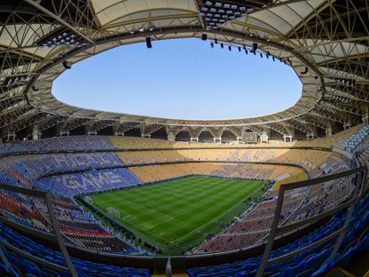 ملعب مدينة الملك عبد الله الرياضية الشهير بالجوهرة المشعة الذي سيحتضن مباراة الهلال والأهلي - 31 مايو 2024 - X/KingCupSA