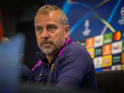 هانزي فليك من المؤتمر الصحفي قبل مباراة كلوب بروج وبرشلونة بدوري أبطال أوروبا - 4 نوفمبر 2025 - X/FCBarcelona_es