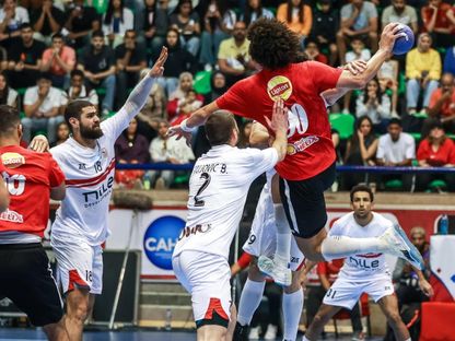 من مباراة الأهلي والزمالك بنهائي بطولة إفريقيا للأندية أبطال الكؤوس لكرة اليد - 23 مايو 2025 - FB/@Al Ahly Handball